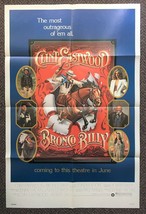 BRONCO BILLY (1980) Clint Eastwood Advance 1S Roger Huyssen &amp; Gerard Hue... - $150.00