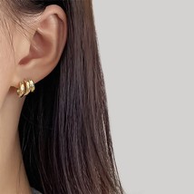 18K Gold Plated Post Earrings, Minimalist Earrings For Women, Dainty Earrings, G - £14.87 GBP