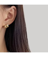 18K Gold Plated Post Earrings, Minimalist Earrings For Women, Dainty Ear... - £14.55 GBP