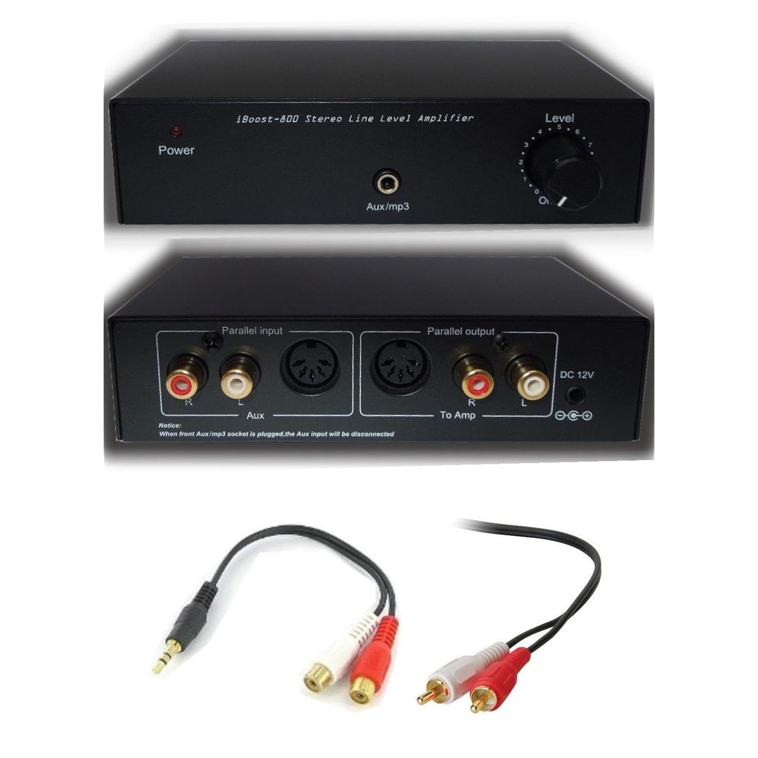 iBoost 800 Stereo Line Level Audio Amplifier Booster Amp for MP3, iPod, iPad, iP