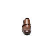 Stacy Adams Karson Wingtip Double Monk Strap Shoes Leather Cognac 25570-221 image 7