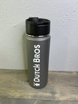 Hydro Flask, grey/silver wide mouth water bottle Dutch Bros edition, size 20oz - £19.45 GBP