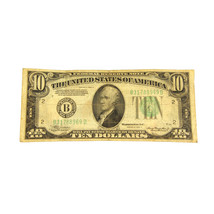 1934 $10 Federal Reserve Note Ten Dollar B - $45.00