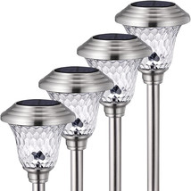 4 Pack Solar Lights Pathway Outdoor Waterproof Supper Bright Up To 1 - £57.20 GBP