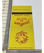 Matchbook Cover  The Mother Load  Bar Restaurant Since 1959  Aspen, Colo... - $229.53 MXN
