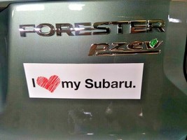 Genuine l Love My Subaru Magnetic Bumper Sticker OEM! Sti BRZ WRX Outback NEW - £11.28 GBP