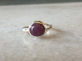 BEAutiful star ruby ring in 925 sterling silver ,handmade ring for women - $144.99
