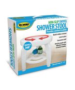 Shower Chair Stool for Inside Small Corner Plastic for 300 Lb 360° Swive... - $49.49