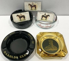 Vintage Casino Ashtray Lot Jessie Beck&#39;s*Harold&#39;s Club*Palace Club*Silver Spur - £37.27 GBP