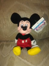 Disney Store Mini Bean Bag Mickey Mouse Plush 9&quot; Stuffed Animal Toy W Ha... - £10.25 GBP