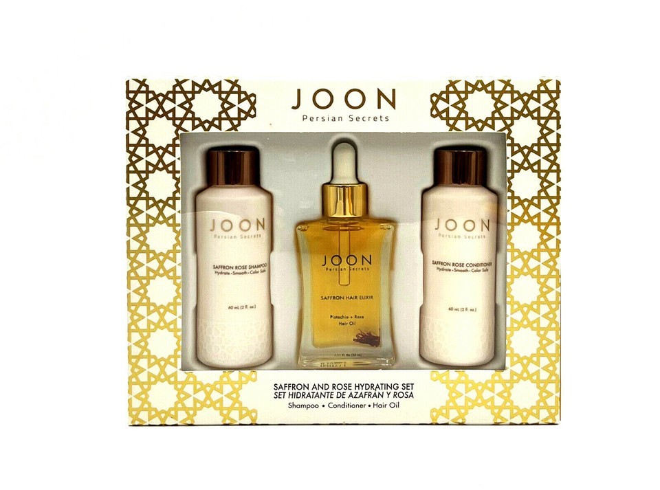 Joon Secrets Saffron &amp; Rose Hydrating Set(Shampoo/Conditioner/Hair Oil) - $33.33