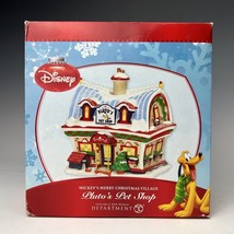 RARE!!! Dept 56 Disney Pluto Pet Shop Dog Store Mickey Mouse Christmas V... - £330.97 GBP