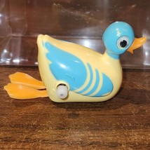 Vintage 1977 Tomy Swimming Duck, Windup Plastic Toy, Works great pool ba... - $18.61
