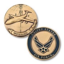 UNITED STATES AIR FORCE C-5 GALAXY LOCKHEED MARTIN 1.75&quot; CHALLENGE COIN - £31.46 GBP