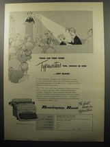 1951 Remington Rand Noiseless Typewriter Ad - Should be Seen Not Heard - $18.49