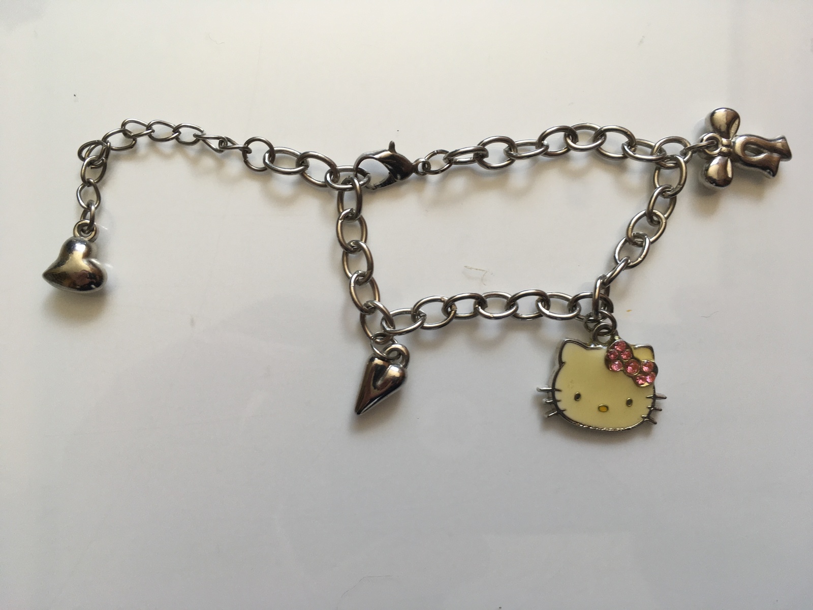 Primary image for CHARM BRACELET LINK - HELLO KITTY + 3