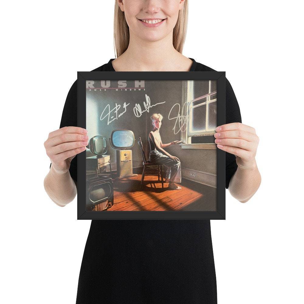 Rush Framed Power Windows signed album REPRINT - $49.00