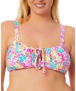 MSRP $30 California Waves Plus Size Ditsy Floral Bikini Top White Size 2... - $36.18 CAD