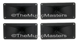 (4) Flush Mount 2&quot; x 5&quot; inch Super Horn TWEETERS Speakers Car Audio Home Stereo - £17.95 GBP