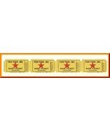 Vintage Fair Park Amusement Park Ride Tickets, Nashville, Tennessee/TN - $5.00