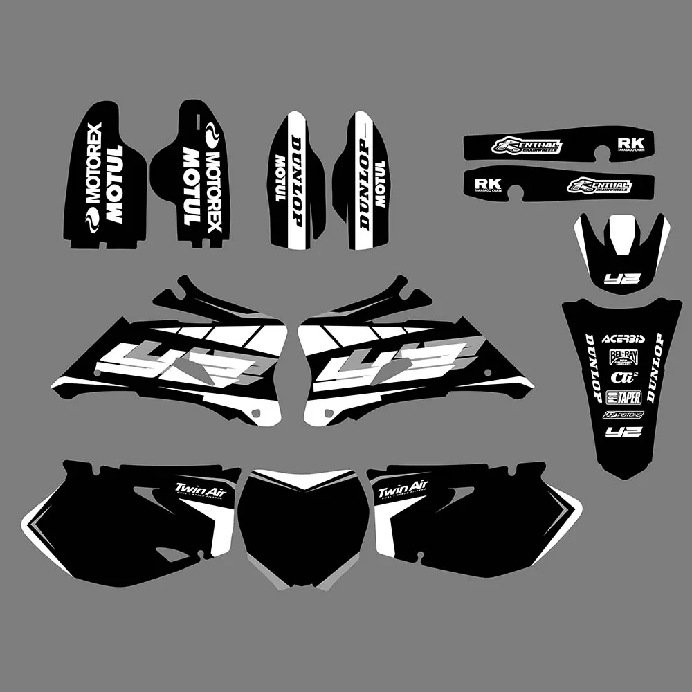 Motocross New Graphics Backgrounds Decals Stickers Kit Yamha YZ250F YZ450F Yzf - £269.61 GBP