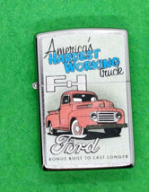 Ford America&#39;s Hardest Working Truck Authentic Zippo  Street Chrome 77163  - $27.99