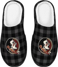 FOCO Florida State Sherpa Lined Buffalo Check Memory Foam Slipper - M (9... - £13.10 GBP