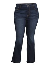 Terra &amp; Sky Women&#39;s Plus Size High Rise Bootcut Jeans DKWASH Size 16W - £26.04 GBP