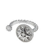 Christian Dior Rose Des Vents Ring White Gold and Diamonds, 5.25 - $3,900.00
