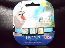 ROXO Disney Frozen Charm Bracelet Olaf W/ 3  Interchangeable Charms Size S NEW - £11.86 GBP