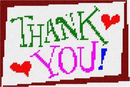 Pepita Needlepoint kit: Thank You Card, 7&quot; x 5&quot; - £38.98 GBP+