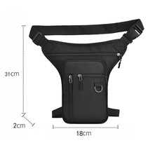 Motorcycle Leg Bag Waterproof Drop Leg Belt Bags Portable  Molle Thigh Waist Fan - £86.89 GBP
