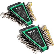 VEVOR 24PC Ratcheting Wrench Set,Cr-V,SAE 1/4"-7/8"/Metric 8-19mm,Organi... - $54.99