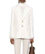 Chloe Embossed-Buttons Single Breasted Blazer Size 42 - $15,856.47 MXN