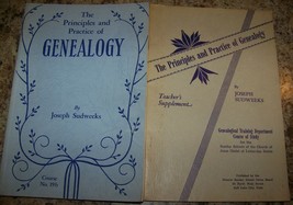 1949-52 PRINCIPLES PRACTICE GENEALOGY JOSEPH SUDWEEKS BOOK + TEACHERS ED... - £19.60 GBP