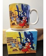 Vintage Walt Disney&#39;s 1940-1990 Fantasia Coffee Mug Cup with Original Box - $61.21 CAD