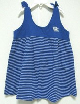 NCAA Kentucky Wildcat White KU Blue White Striped Sundress Two Feet Ahead #261 - £13.62 GBP