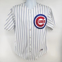 Vintage Chicago Cubs Baseball Jersey Sz M MLB Pinstripe USA Yan Gomes Ron Santo - £50.58 GBP