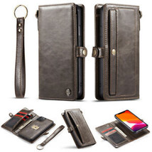Fo iPhone 12 12Pro 12Pro Max 12Mini Leather Wallet Magnetic Flip back Cover case - £66.78 GBP