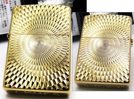 Double Sided Diamond Cut K24 Gold Plate Zippo Oil Lighter 2023 MIB - £77.30 GBP