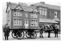 pt4487 - Blackpool , Saville Builders Ad Cart , Lancashire - print 6x4 - $3.00