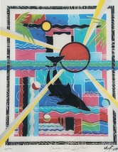 1993 Hand Signed -  Dolphin Song - 248/890 Marvin Murf Murphy Art Print Florida - £253.42 GBP