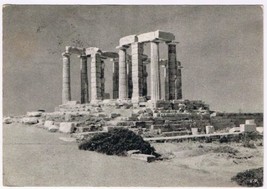 Postcard Sounion The Temple Of Poseidon Greece - £2.77 GBP