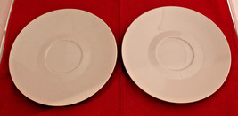 Rosenthal Germany Continental Classic Modern White Soup 2 Under Plates Only - £23.00 GBP