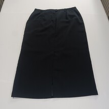 Sag Harbor S43096 Women's Rear Zipper & Slit Black Pencil Skirt Size 16 Waist 34 image 15
