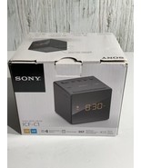 Sony ICF-C1 White Cube AM / FM Alarm Clock Radio LCD Display Tested &amp; Wo... - £15.15 GBP