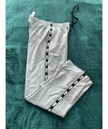 Victoria’s Secret PINK Active Wide Leg Track Pants Gray Medium High Wais... - $45.00