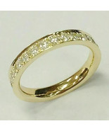Women&#39;s 1.5Ct Round Cut Lab Created Women Wedding Band in 14k Yellow Gol... - $2,069.65 MXN