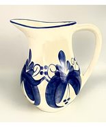 Water Pitcher Carafe 2.5 Liters Clay 100% Handcraft and Hand Painted in ... - $78.40