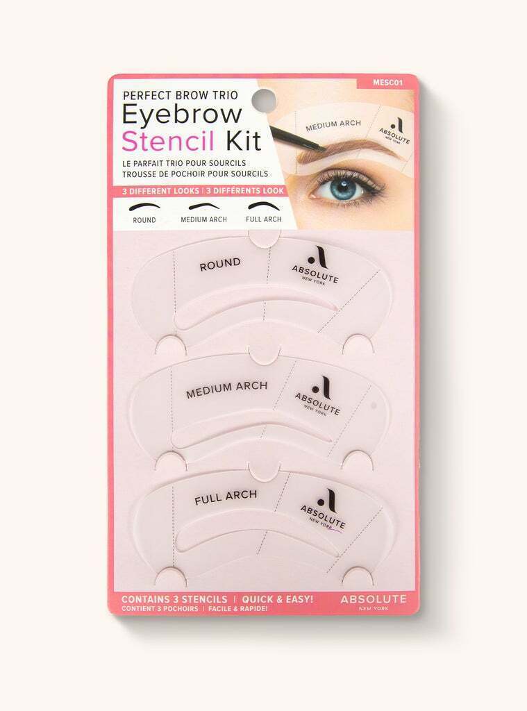 ABSOLUTE NEW YORK PERFECT BROW TRIO EYEBROW STENCIL KIT #MESC01 - $1.50